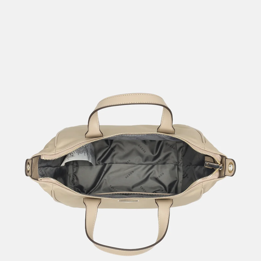 Guess Follie tote handtas S taupe bij Duifhuizen