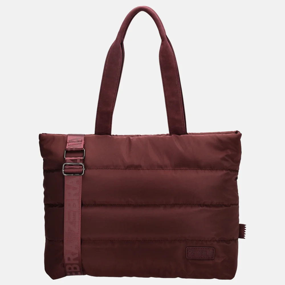 Zebra Trends Elske Puffy shopper bordeaux