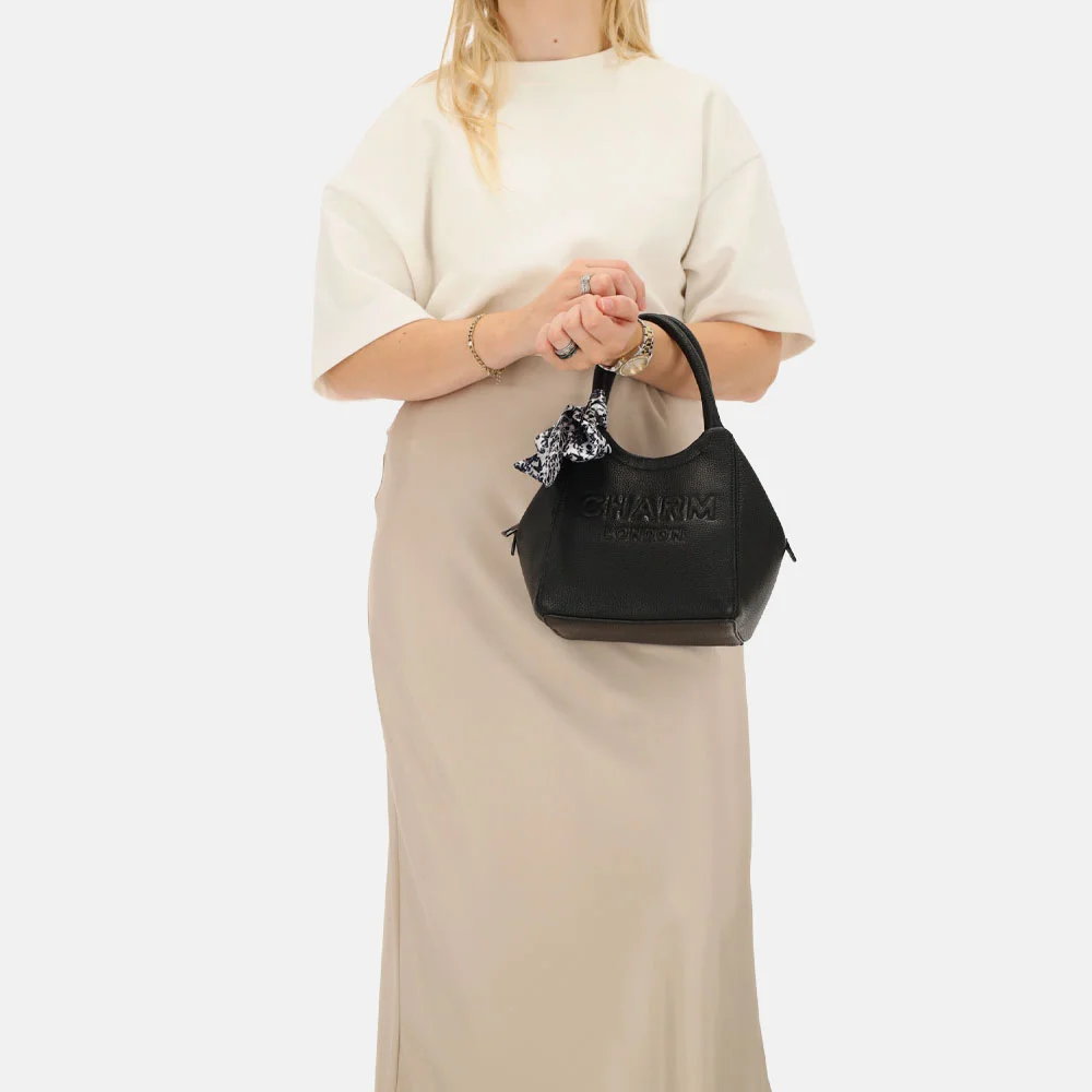 Charm London Bond street handtas S zwart bij Duifhuizen