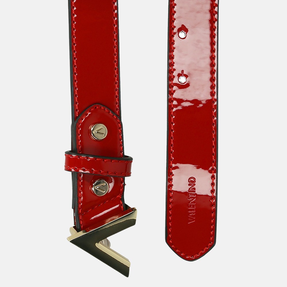Valentino Bags Divina riem 3 cm rosso bij Duifhuizen