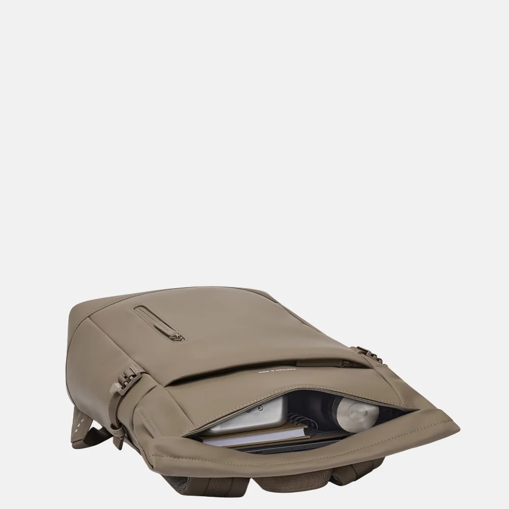 Kapten & Son Helsinki 2.0 laptoprugzak 15 inch walnut bij Duifhuizen