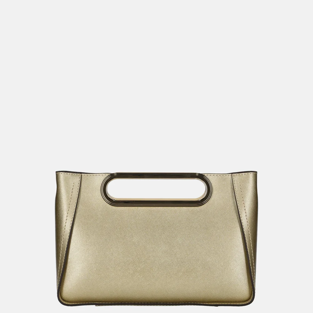 Michael Kors Chelsea clutch L pale gold bij Duifhuizen