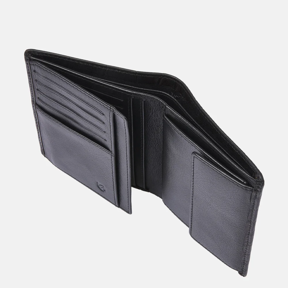 Castelijn en Beerens billfold croco black bij Duifhuizen