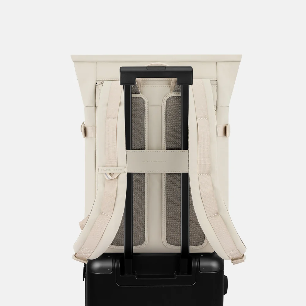 Kapten & Son HELSINKI 2.0 laptoprugzak sandstone bij Duifhuizen