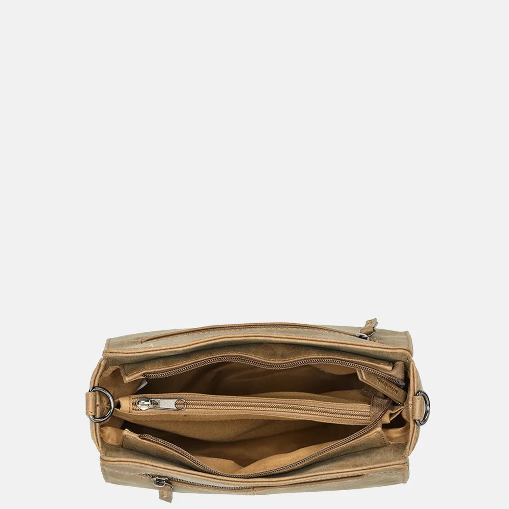 Enrico Benetti Stacey crossbody tas camel bij Duifhuizen
