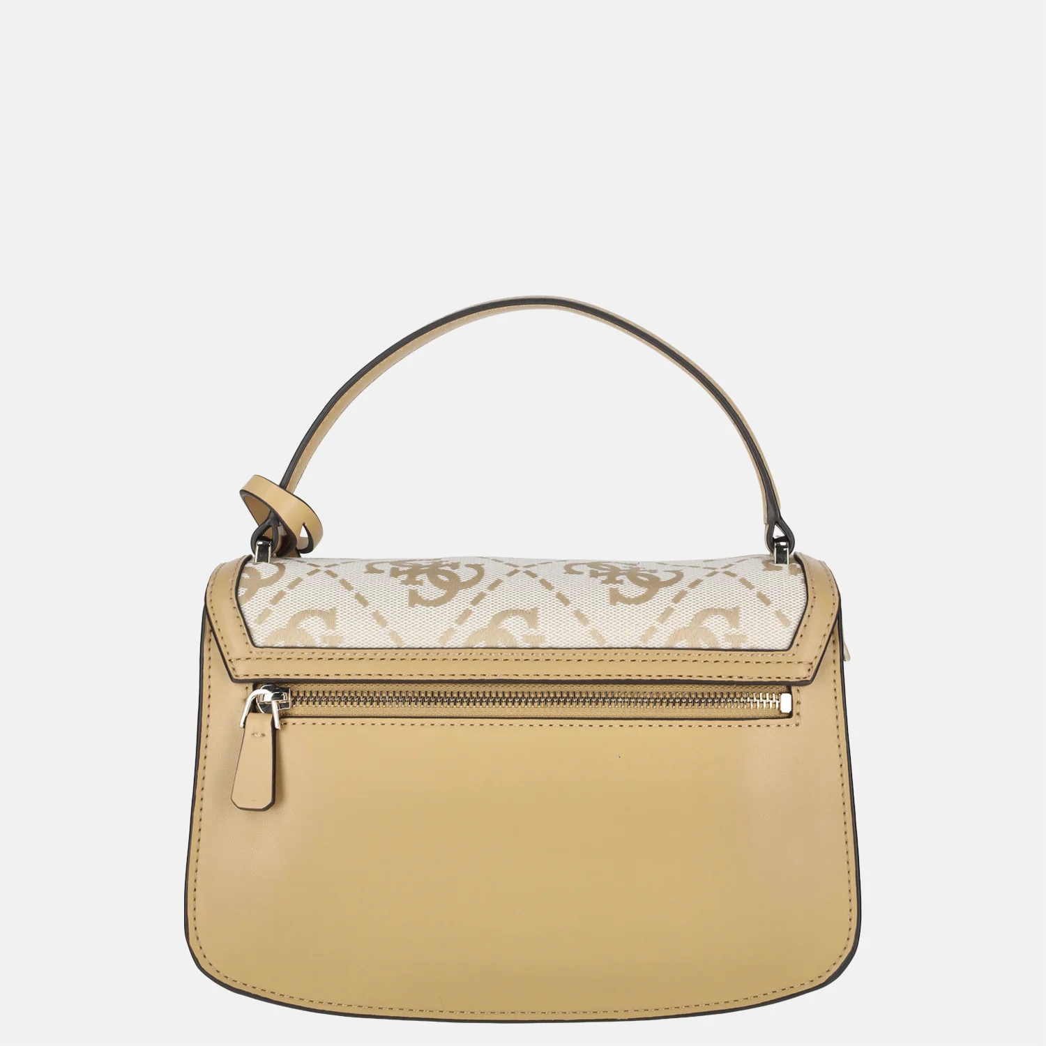 Guess Audrey logo crossbody tas beige logo bij Duifhuizen