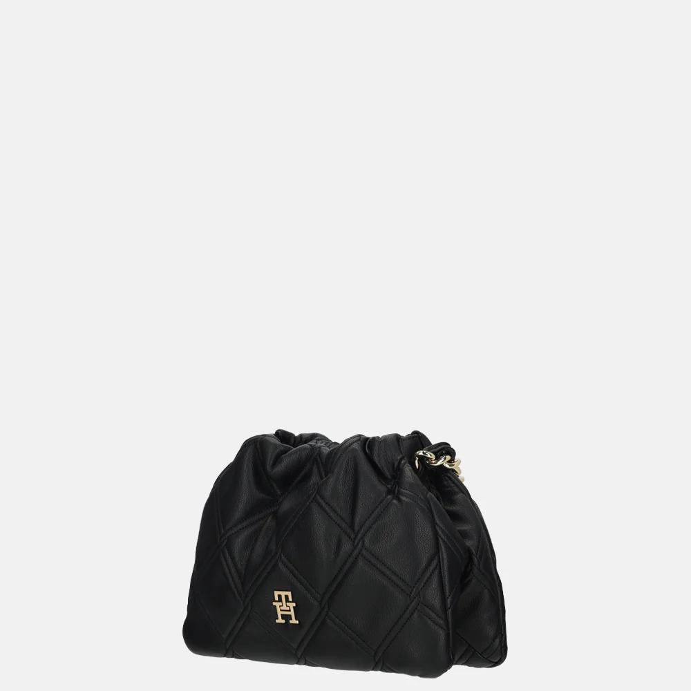 Tommy Hilfiger Feminine mini crossbody tas black bij Duifhuizen