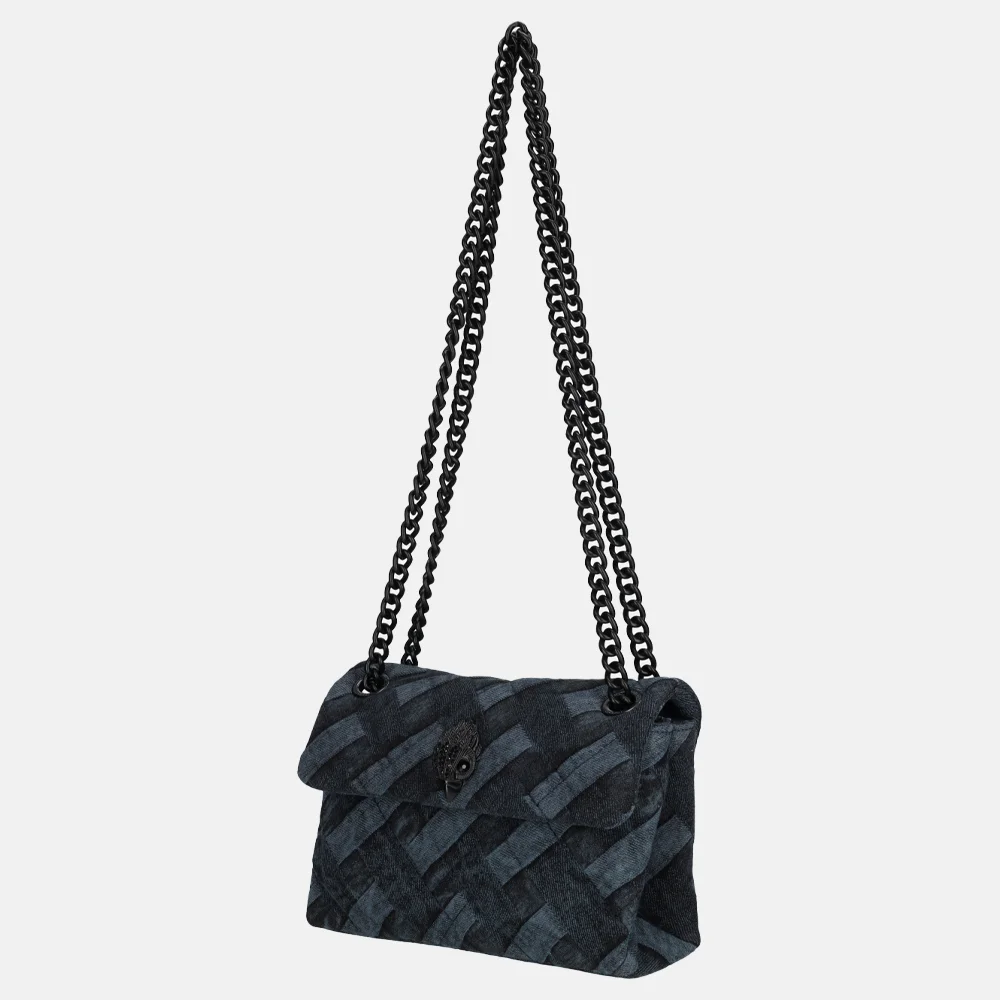 Kurt Geiger Kensington crossbody tas mini dark denim bij Duifhuizen