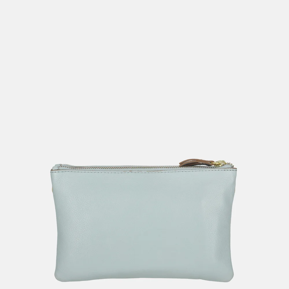 Loulou Essentiels Camille crossbody tas blue aura bij Duifhuizen