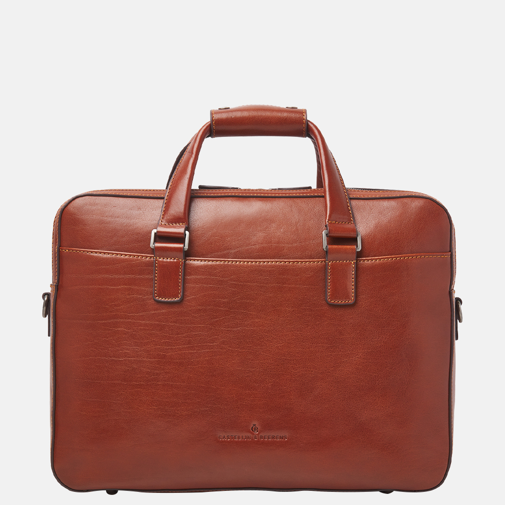 Castelijn & Beerens Gaucho Paul laptoptas 15.6 inch cognac