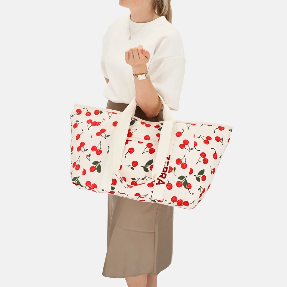 Zebra Trends Elise strandtas cherry bij Duifhuizen