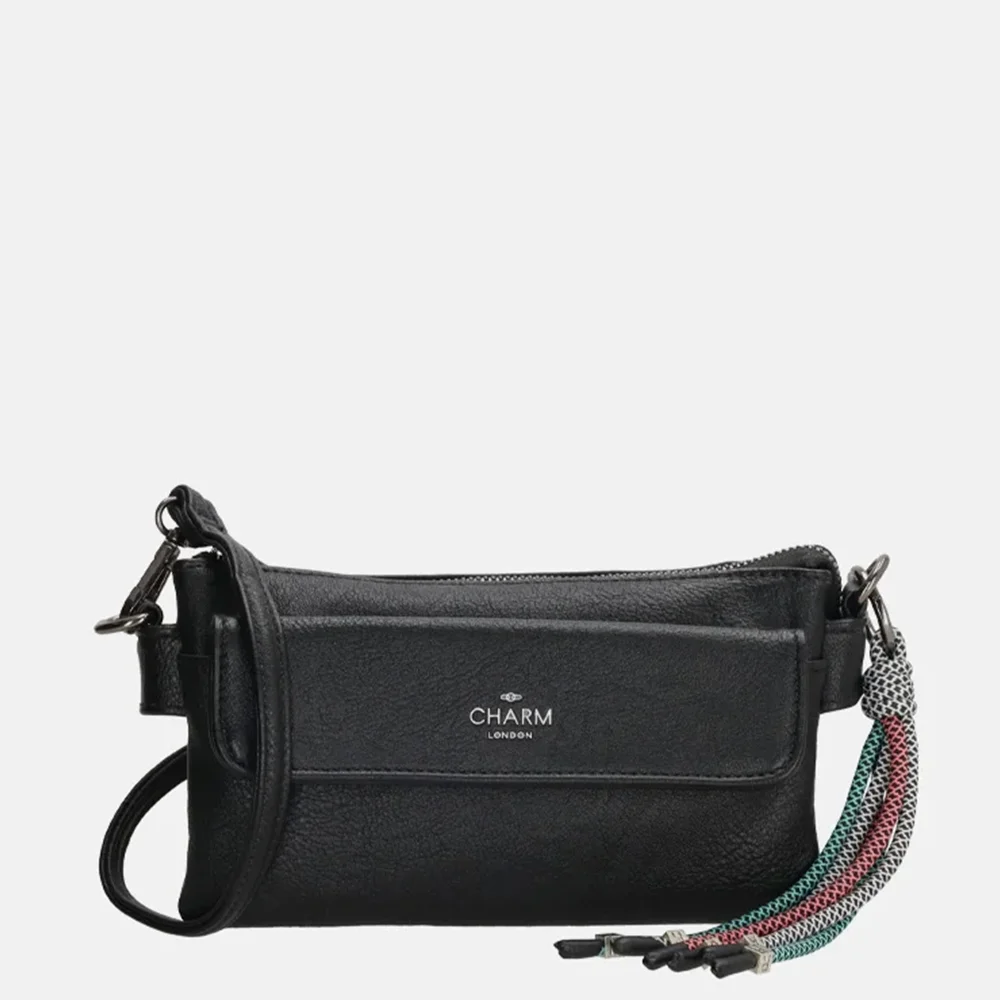 Charm London Tottingham crossbody tas S black