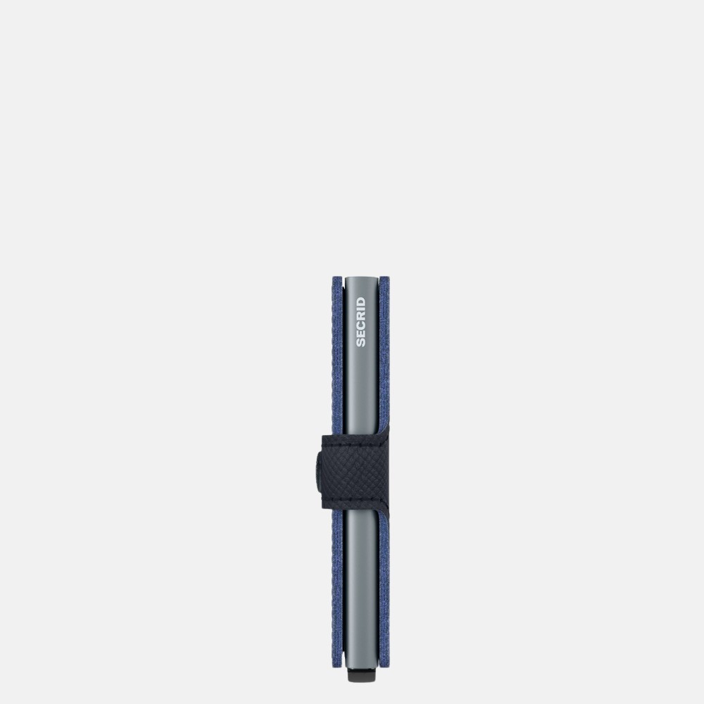 Secrid Miniwallet pasjeshouder saffiano navy bij Duifhuizen