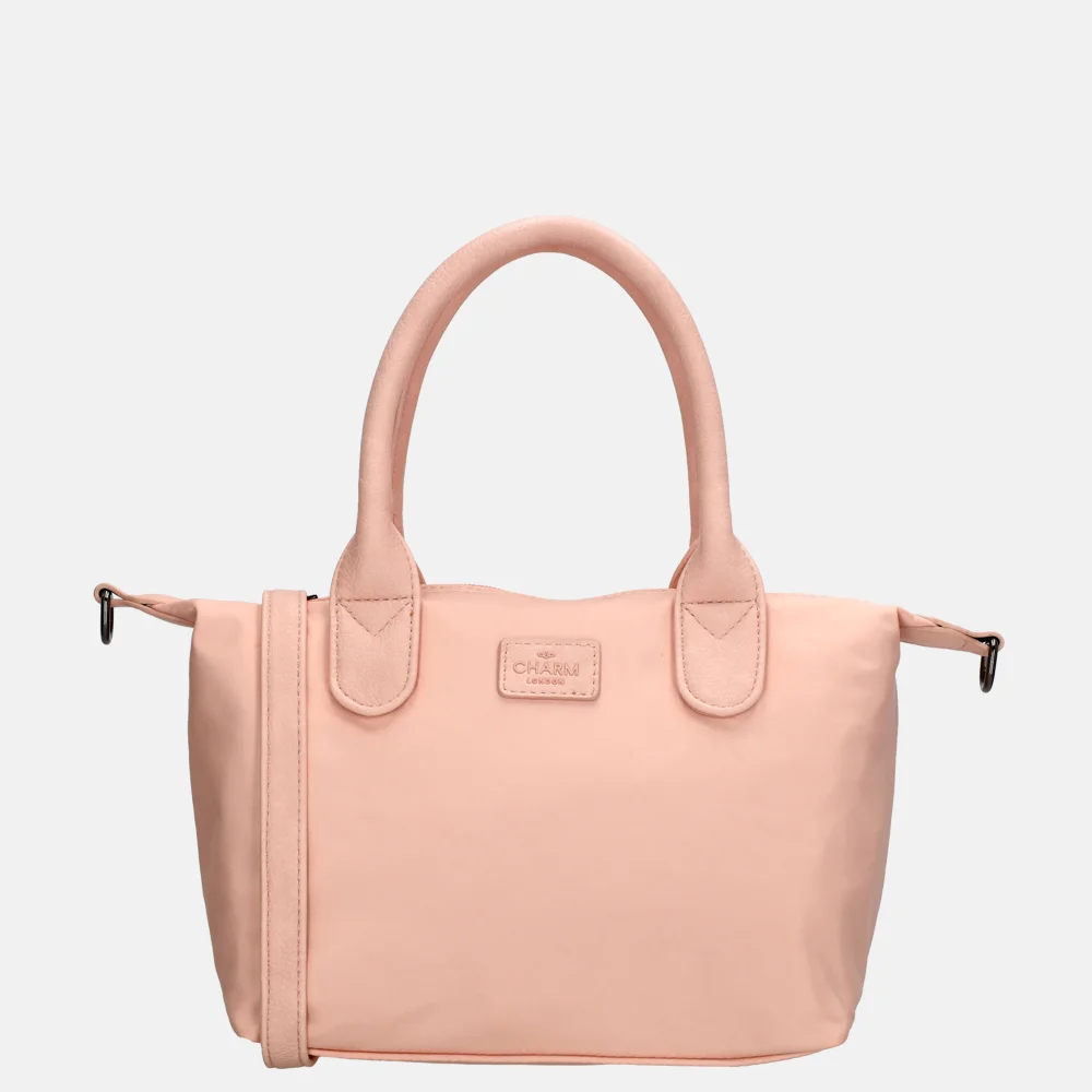 Charm London Buckingham Mono handtas lichtroze