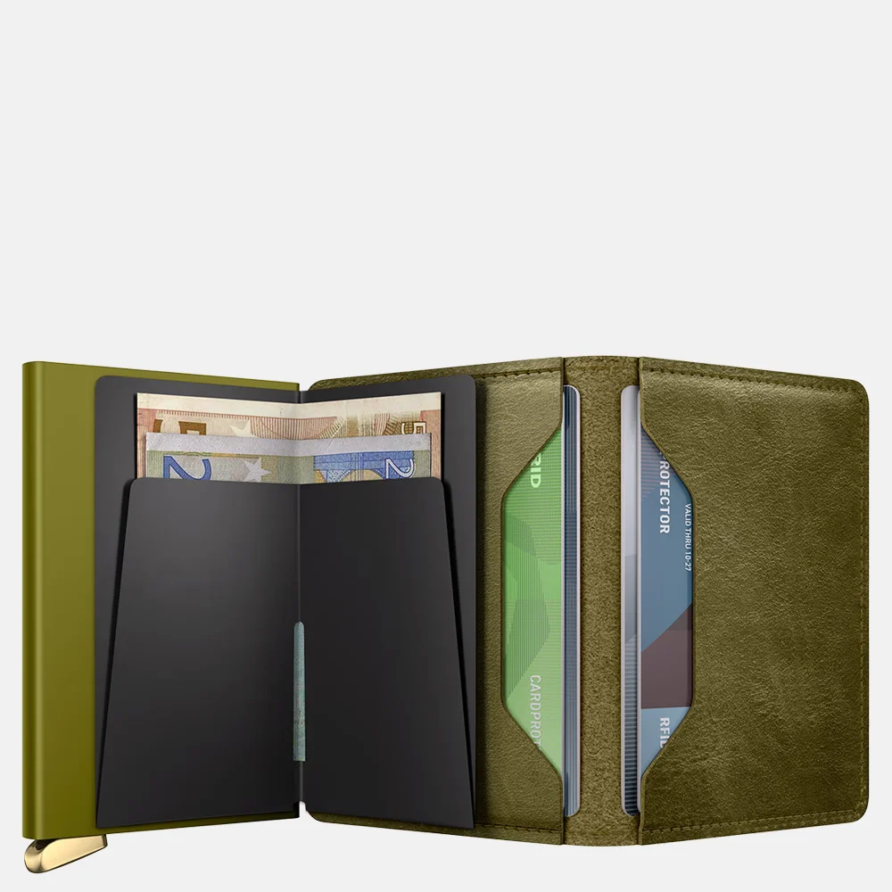 Secrid Premium Slimwallet pasjeshouder Basco Olive + bij Duifhuizen