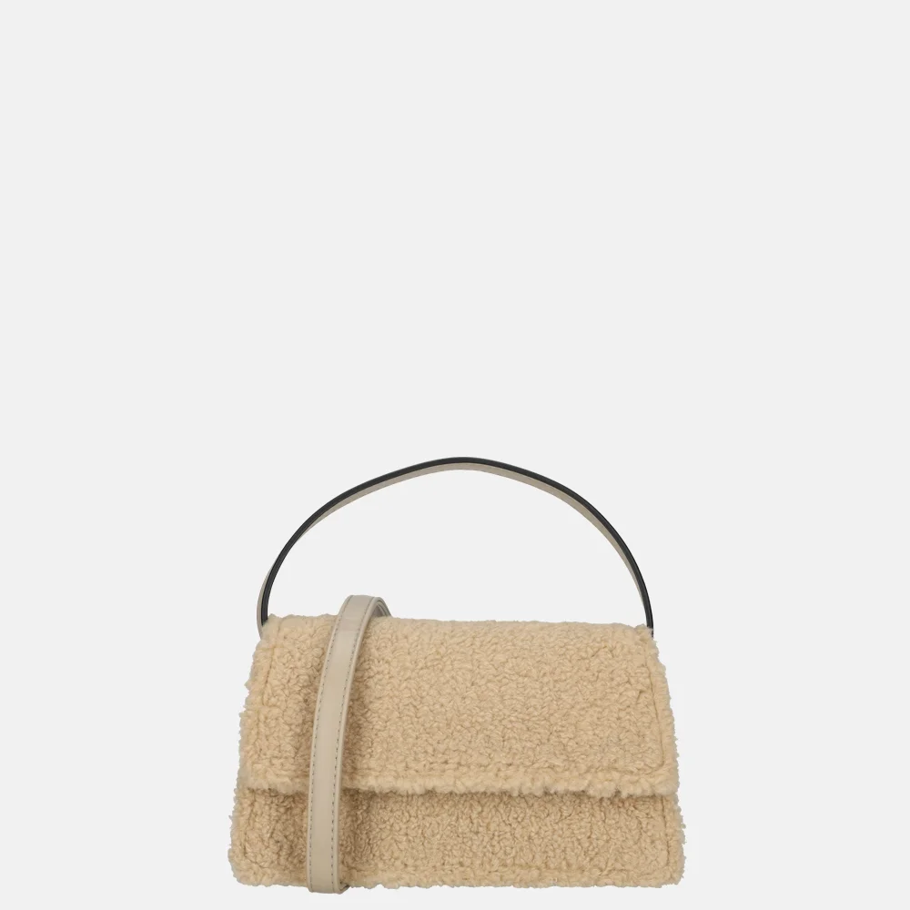 Firenze Teddy crossbody tas taupe