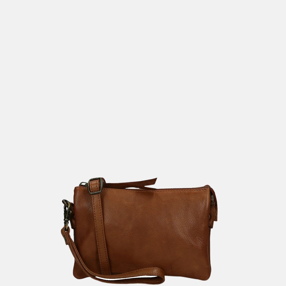 Legend Como clutch/crossbody tas cognac bij Duifhuizen