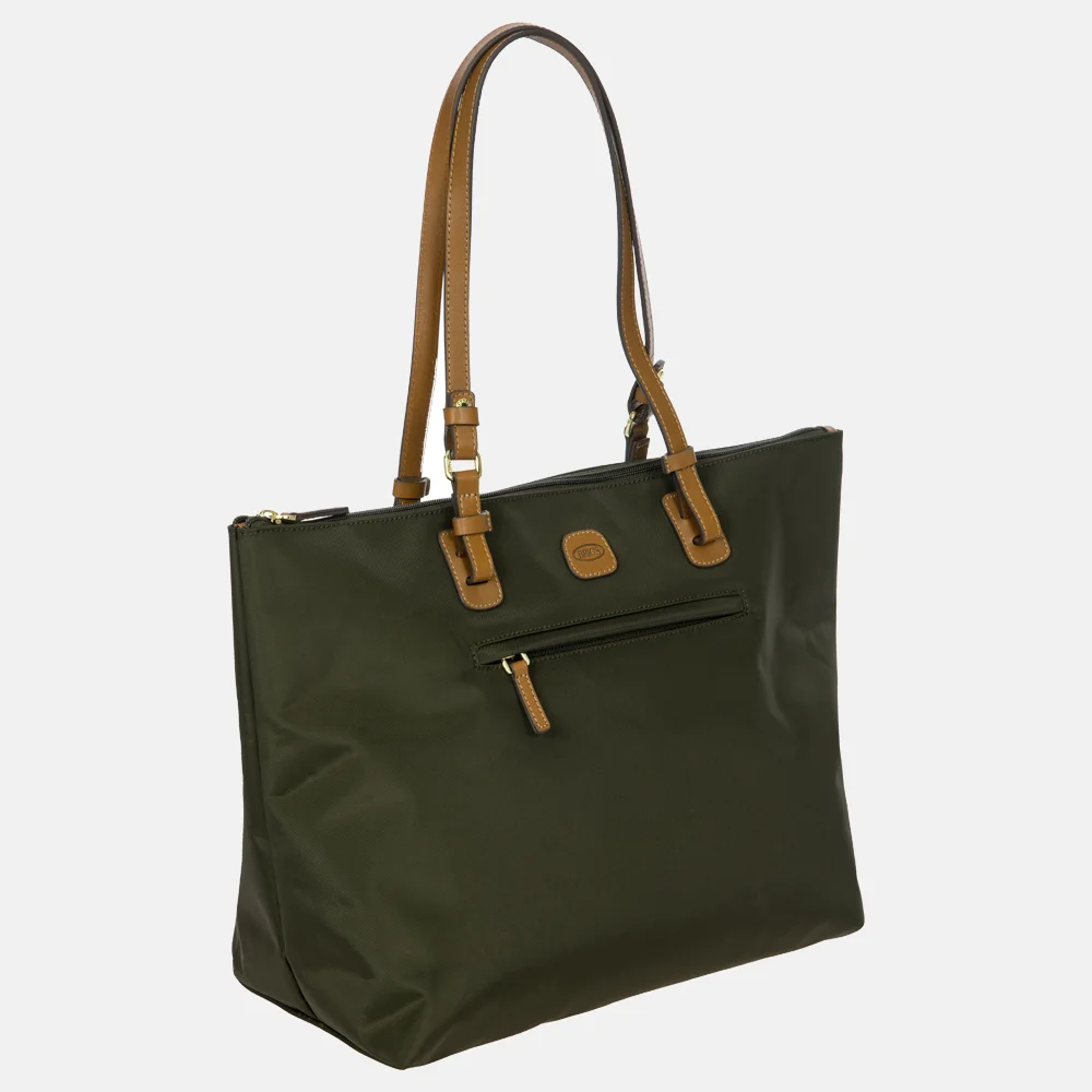 Bric's shopper olive bij Duifhuizen