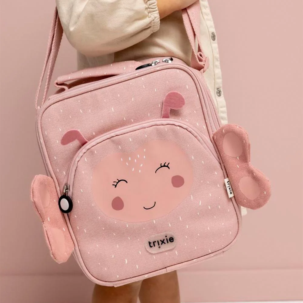 Trixie Mrs. Butterfly thermische lunchtas roze bij Duifhuizen