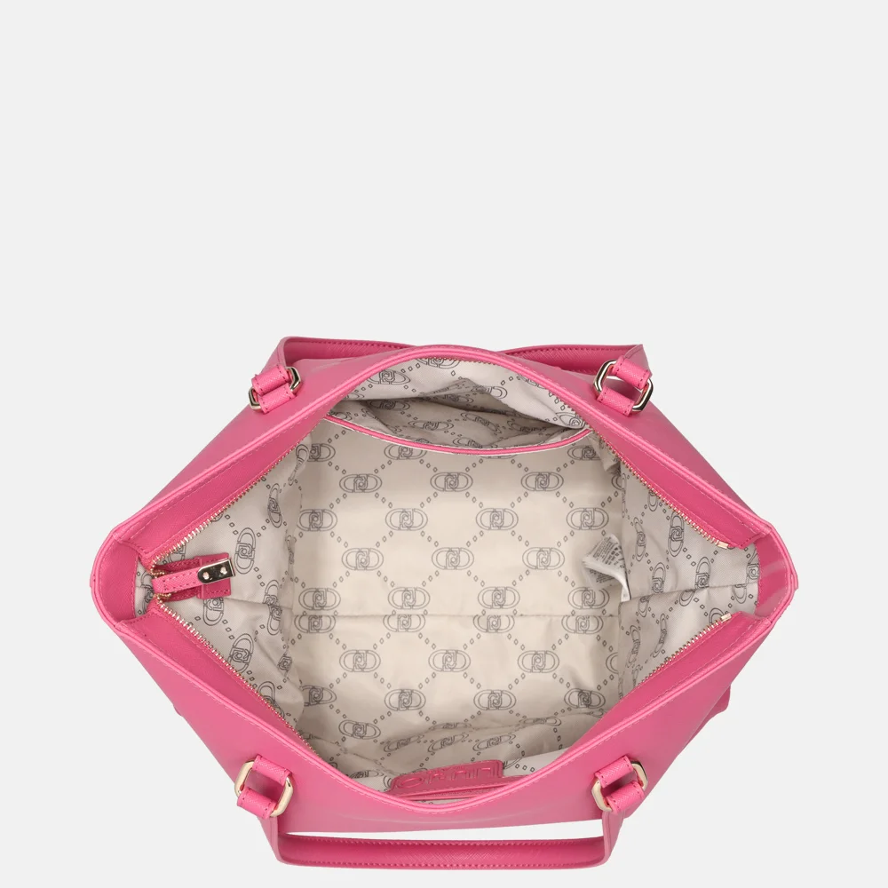 Liu Jo tote shopper M dark pink bij Duifhuizen