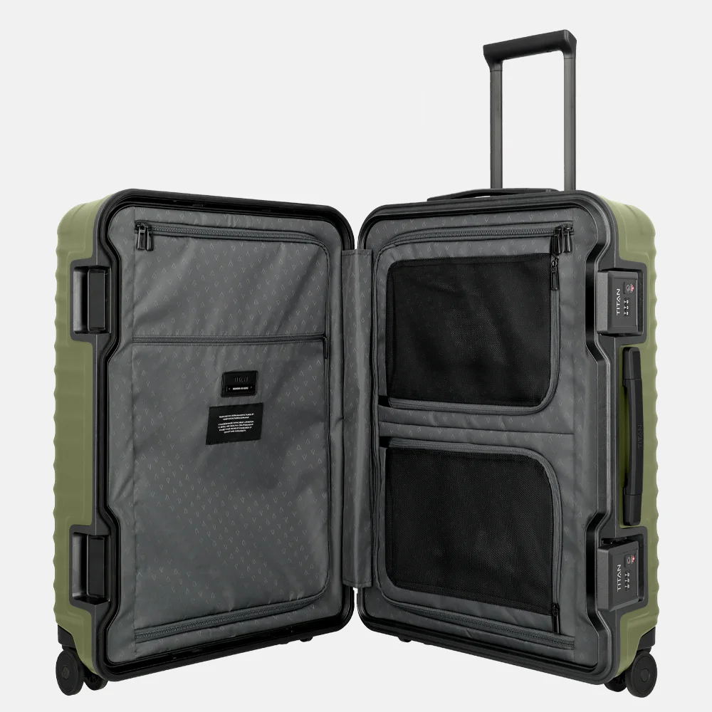 Titan Overseas reiskoffer 69 cm forest green bij Duifhuizen