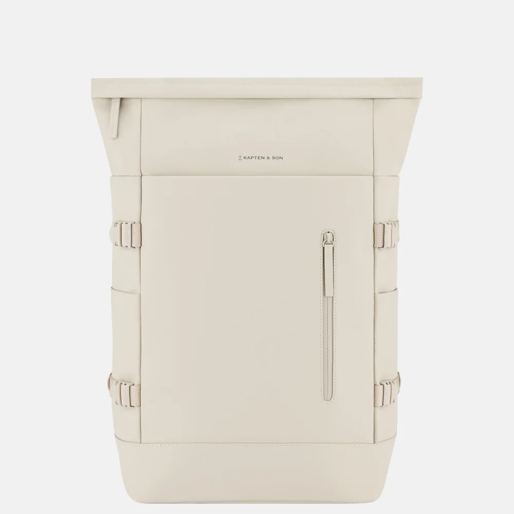 Kapten & Son Helsinki Pro rugzak 15 inch sandstone bij Duifhuizen