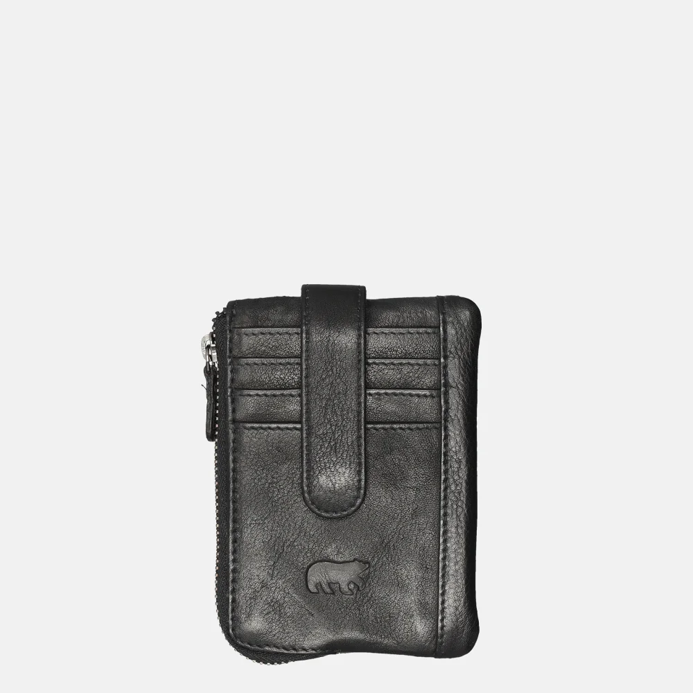 Bear Design sleuteletui met pasjesvakjes zwart bij Duifhuizen