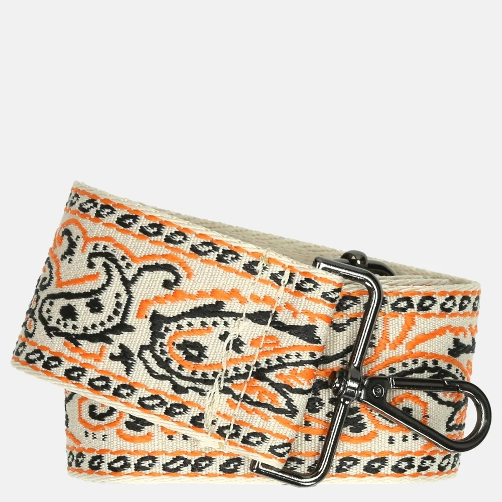 Duifhuizen schouderband paisley oranje