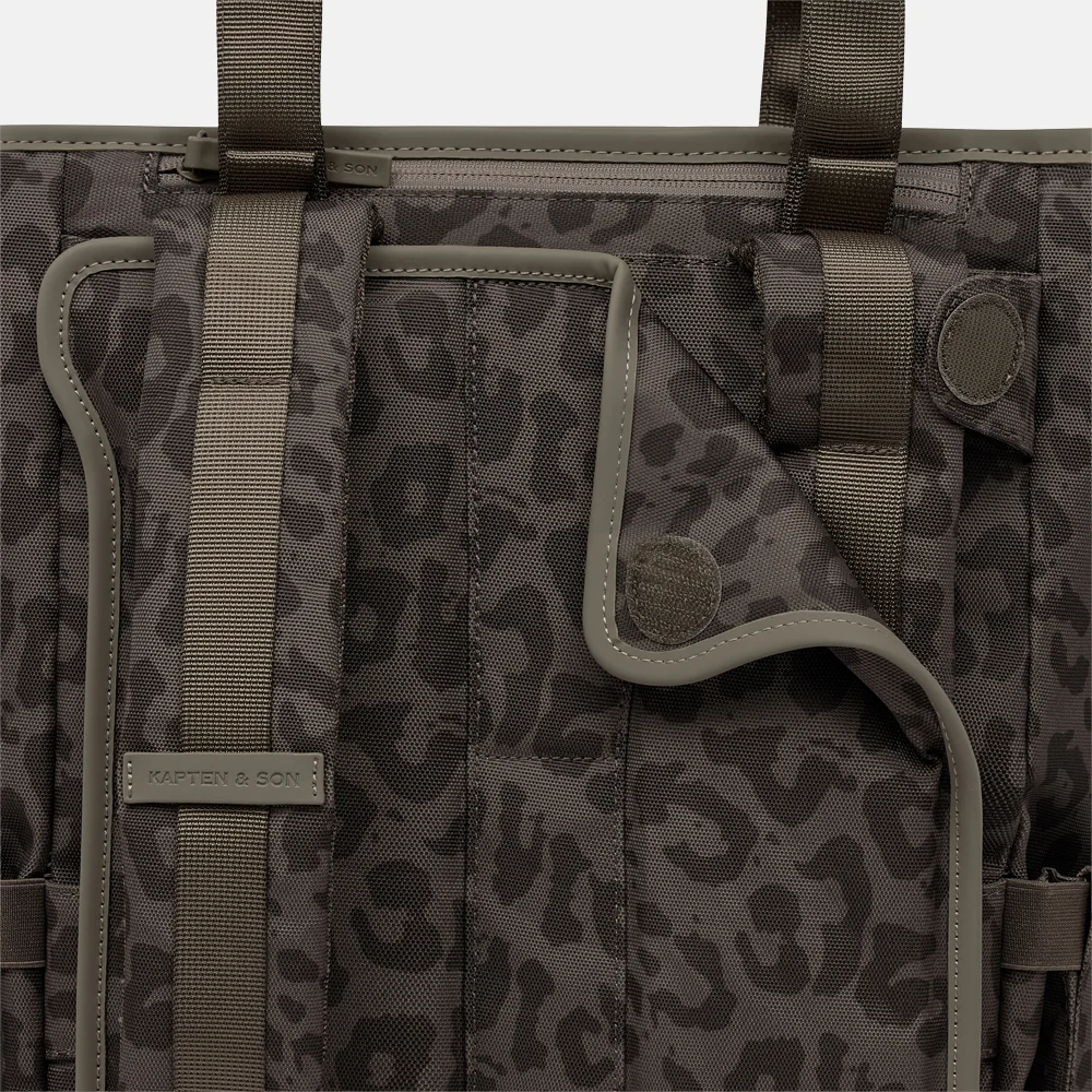 Kapten & Son Lindby Pro laptoprugzak dark brown bij Duifhuizen