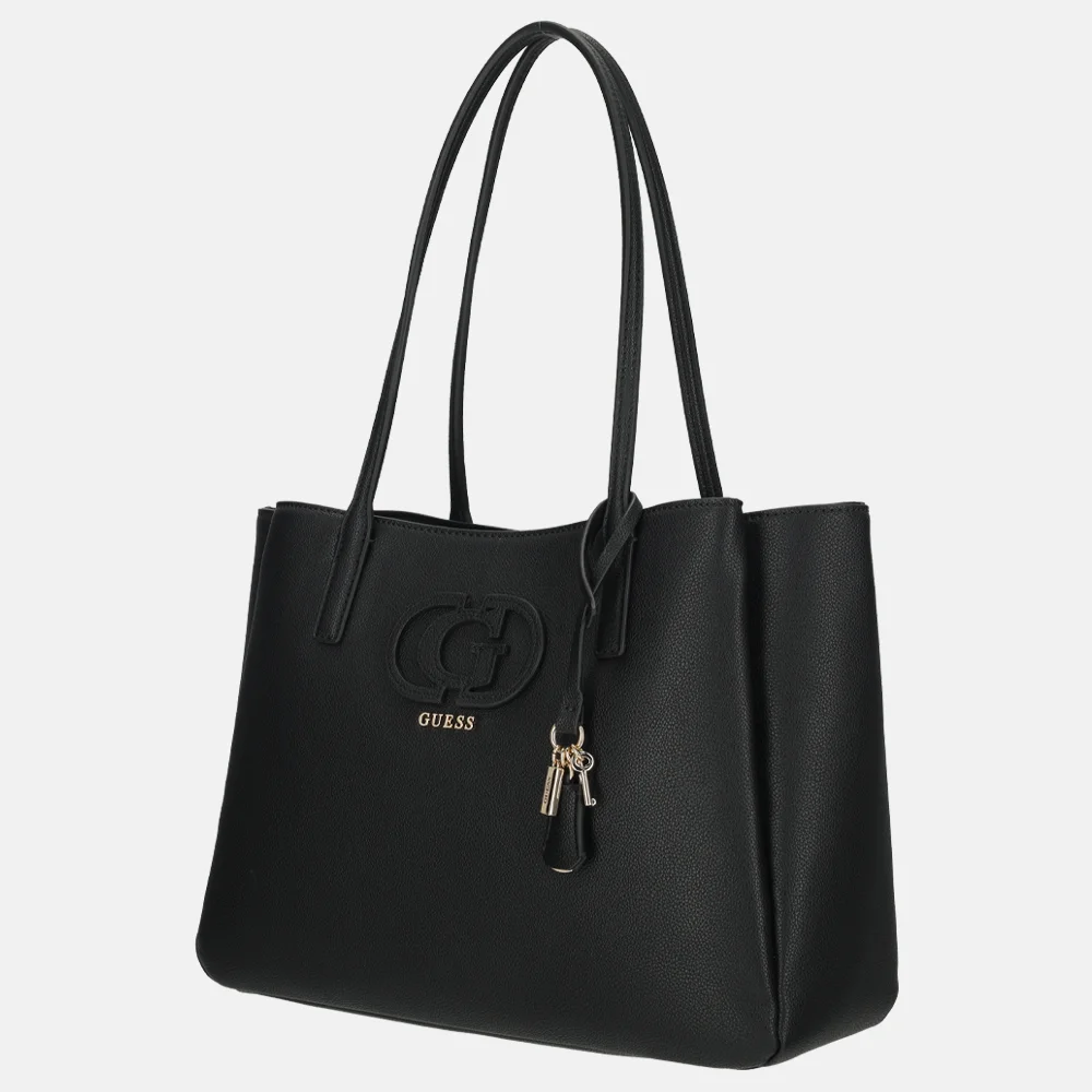 Guess Isola multi comp shopper black bij Duifhuizen