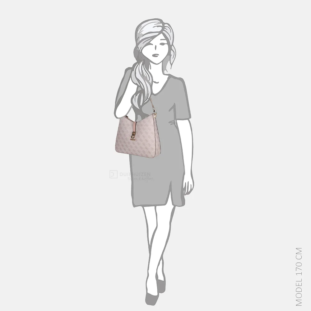 Guess Zamira hobo buideltas orchid logo bij Duifhuizen