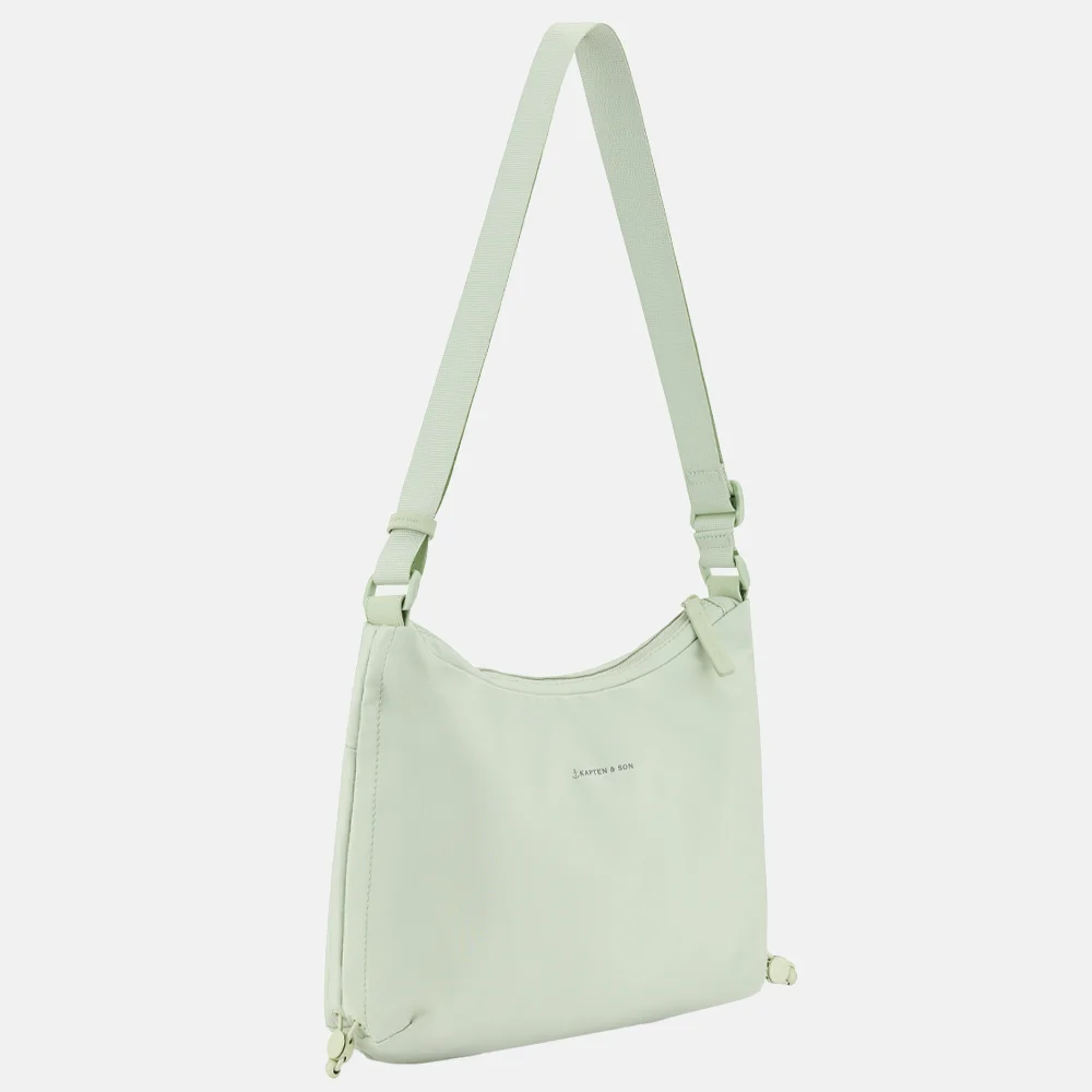 Kapten & Son Skara crossbody tas small matcha green bij Duifhuizen