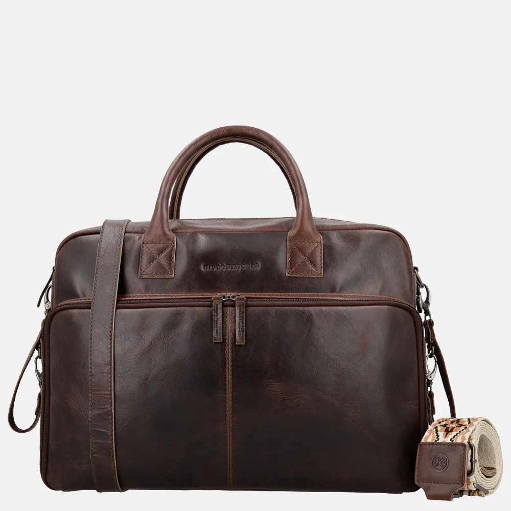 Hide & Stitches Nevajo Next luiertas donkerbruin bij Duifhuizen