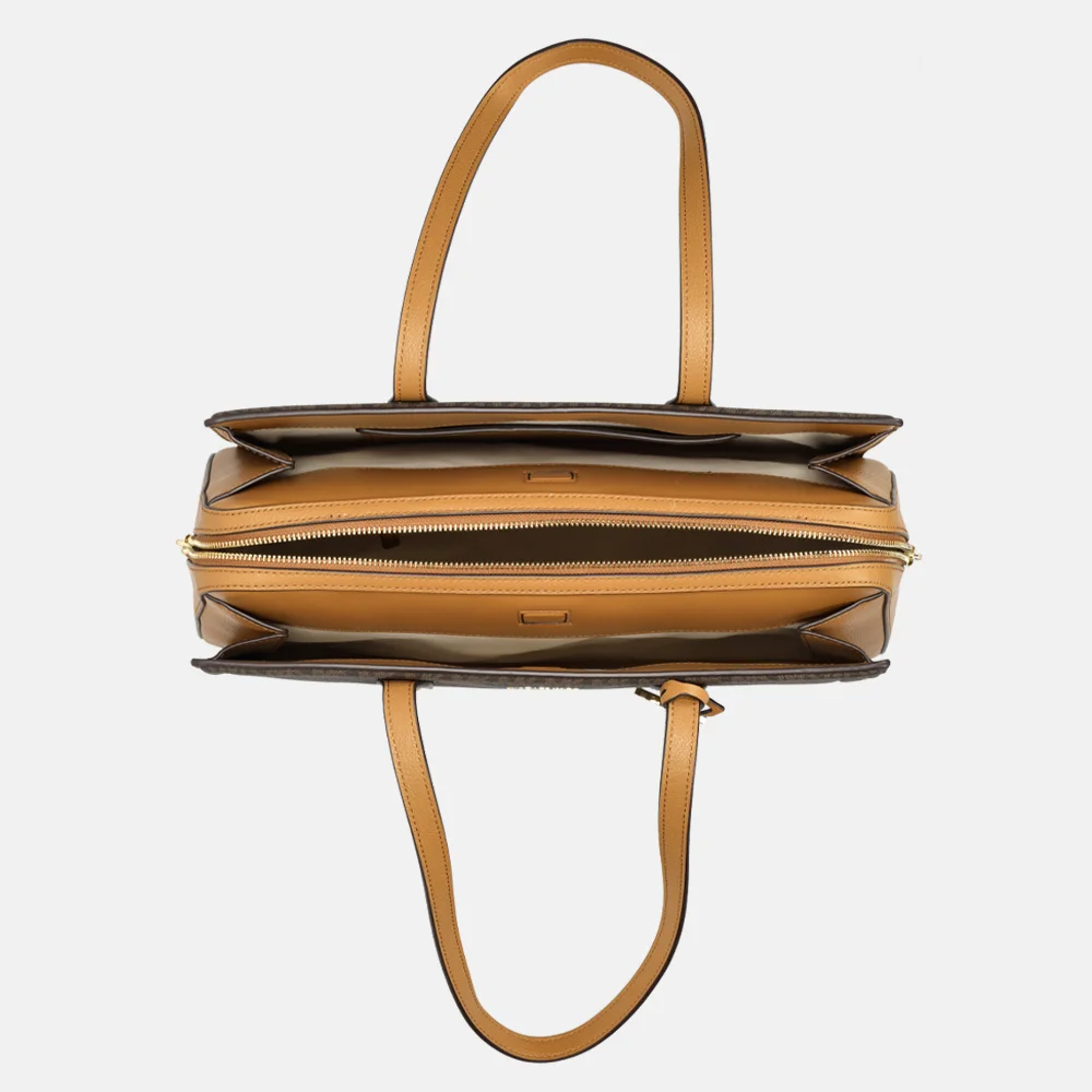 Michael Kors Laila shopper M brown/acorn bij Duifhuizen