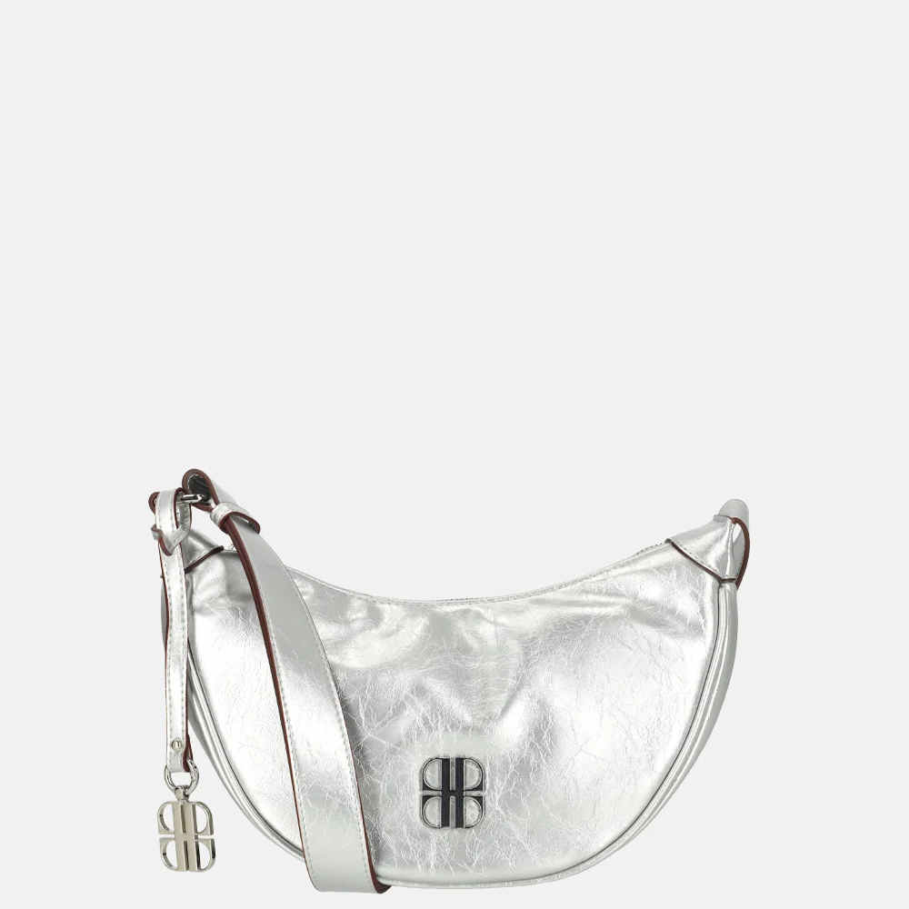 Laurent David crossbody tas lak S silver bij Duifhuizen