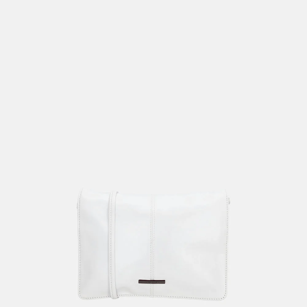 Claudio Ferrici Pelle Vecchia crossbody tas white