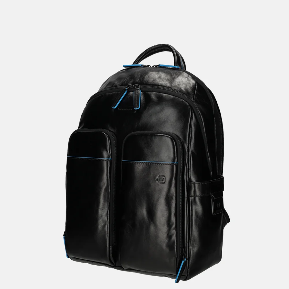 Piquadro laptoprugzak 14 inch S nero bij Duifhuizen