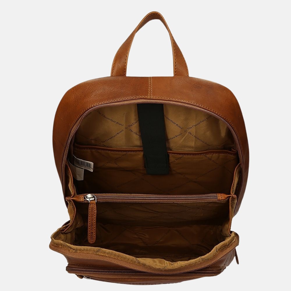Chesterfield Rich rugzak 14 inch cognac bij Duifhuizen