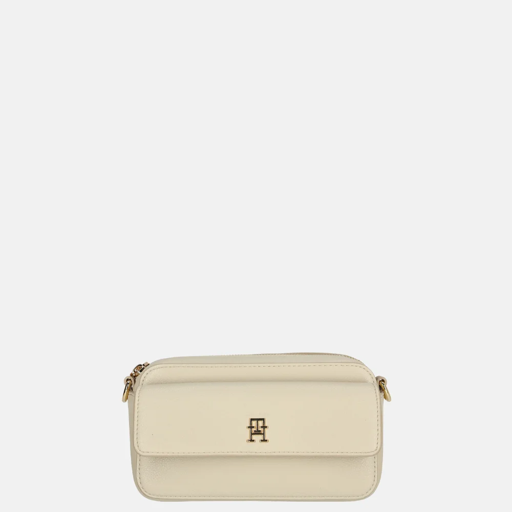 Tommy Hilfiger Distinct crossbody tas classic beige bij Duifhuizen