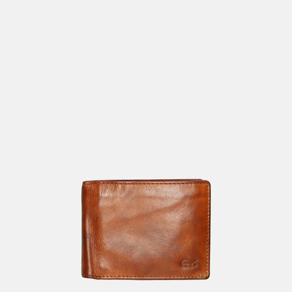 Bear Design billfold cognac bij Duifhuizen