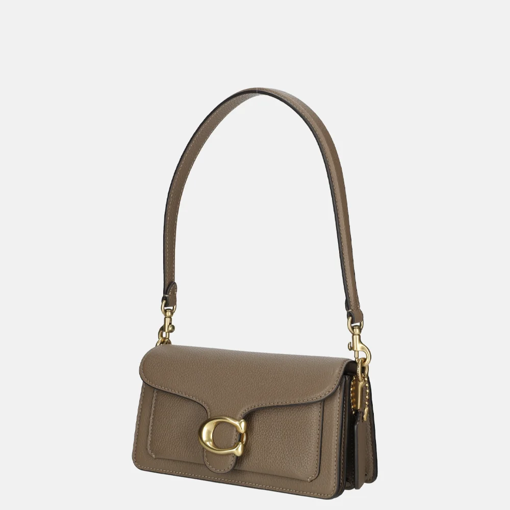 Coach Tabby schoudertas 20' langere band dark stone bij Duifhuizen