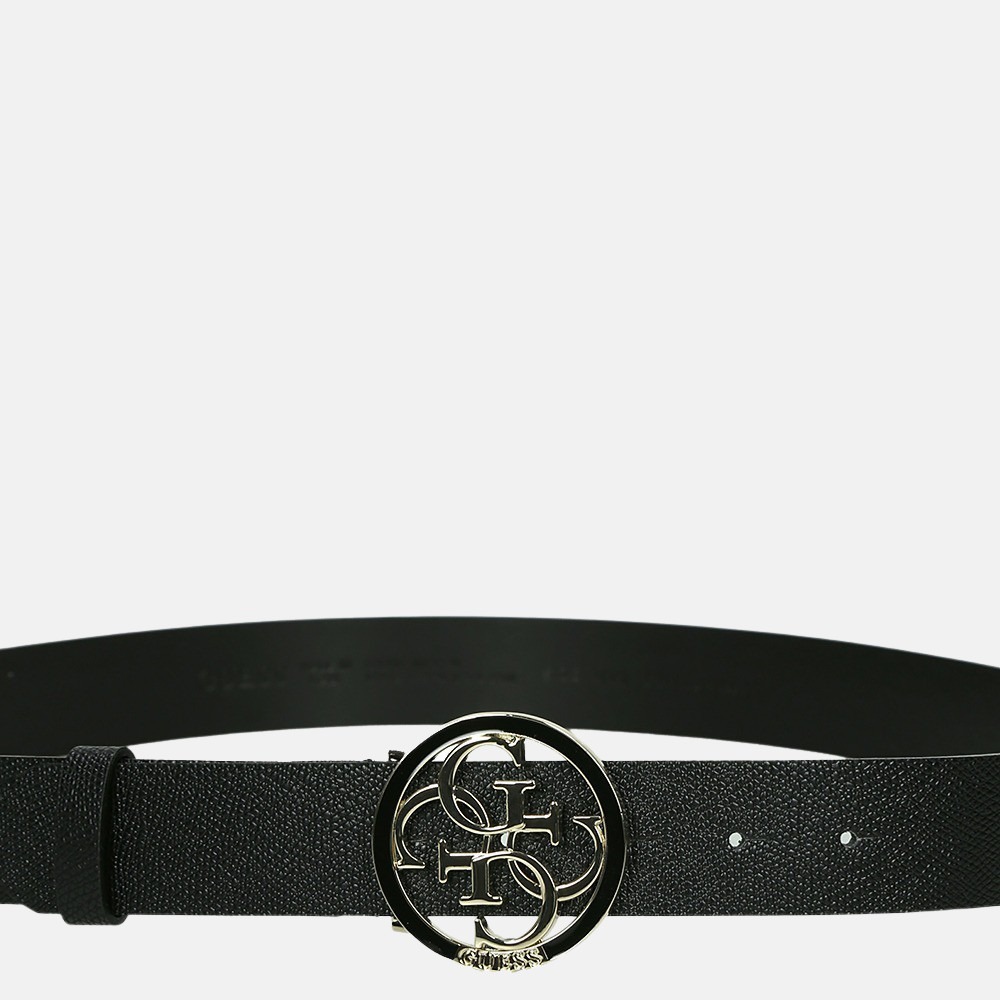 Afleiden doel grens Guess Open Road riem 3.5 cm black | Duifhuizen