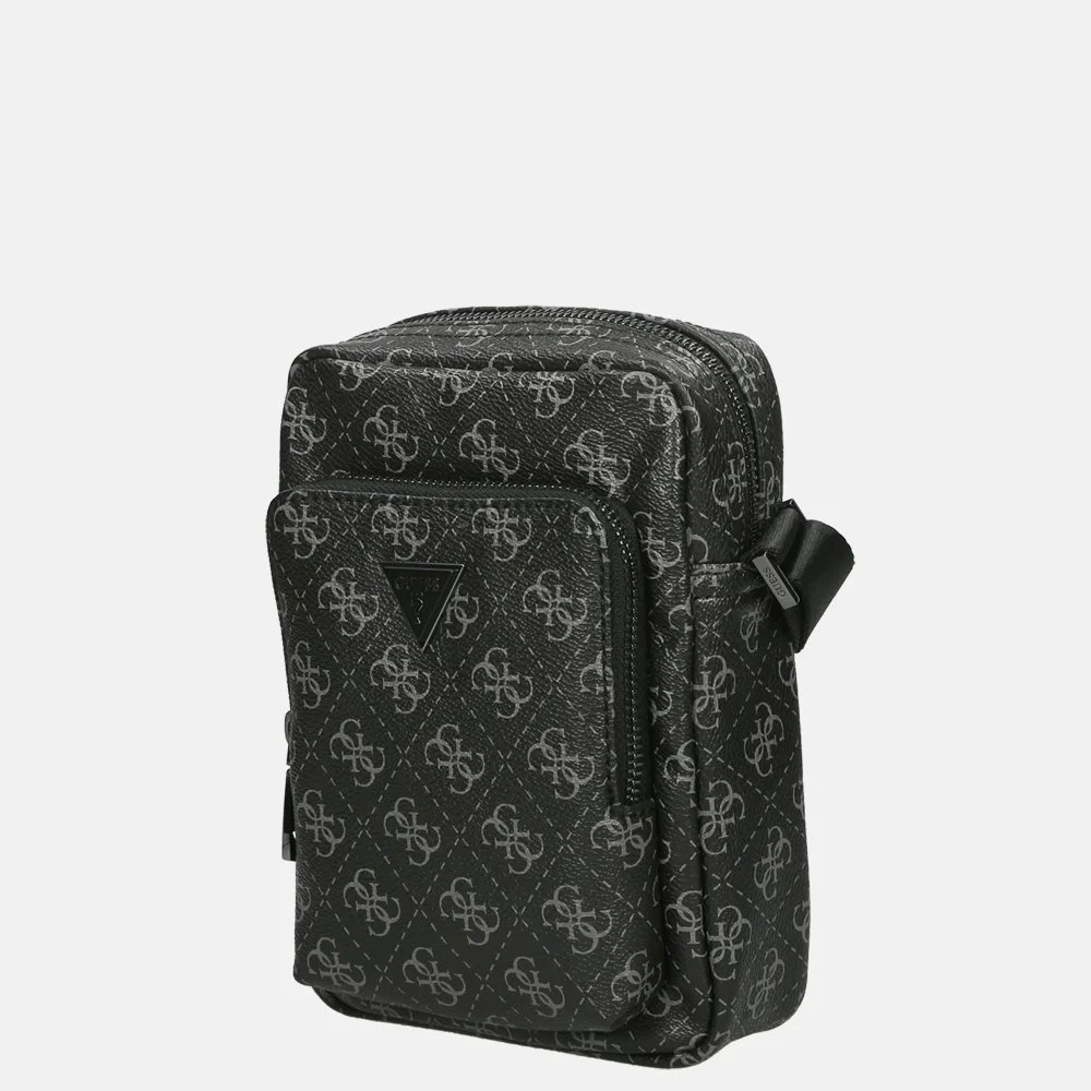 Guess Vezzola smart crossbody tas dark black bij Duifhuizen