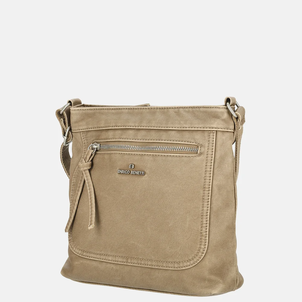 Enrico Benetti Harper crossbody tas middentaupe bij Duifhuizen