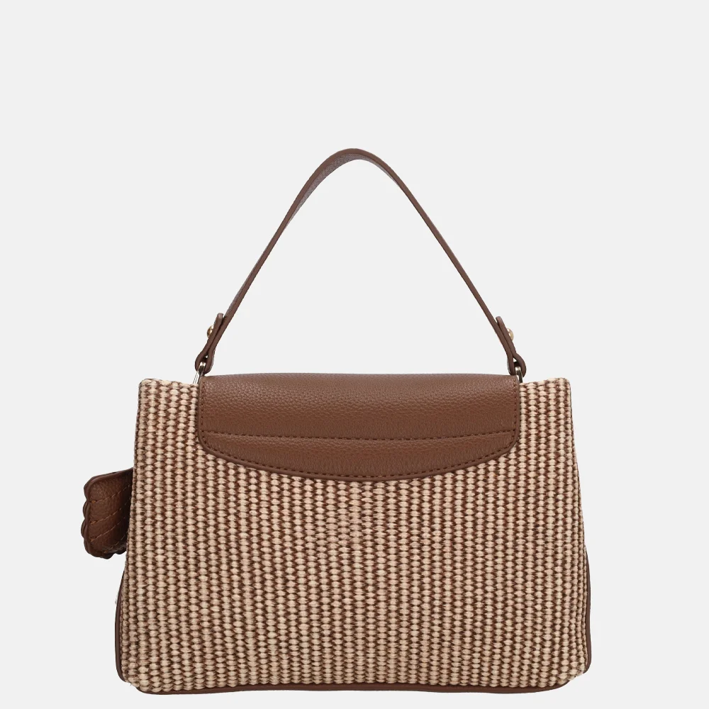 Charm London Santorini handtas 2vaks overslag bruin bij Duifhuizen