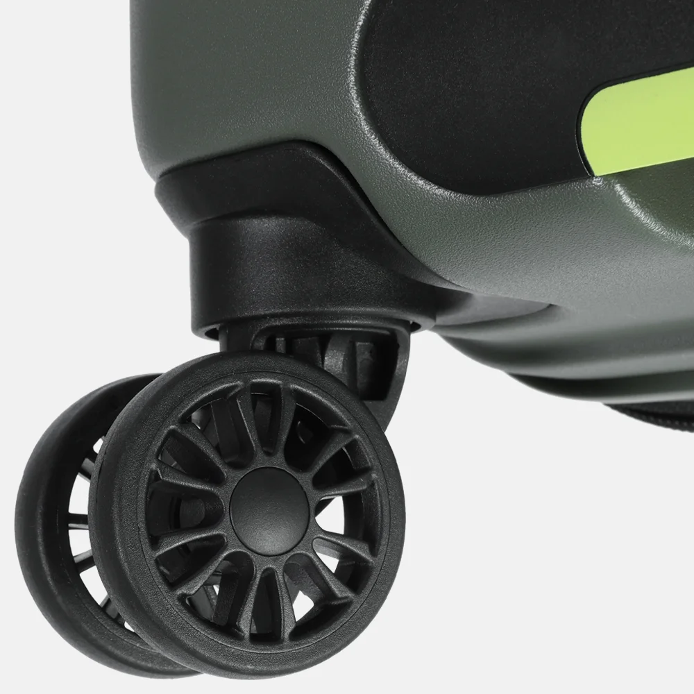 Hedgren Comby spinner handbagage koffer 55 cm olive bij Duifhuizen