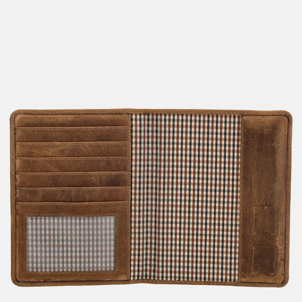 Hide & Stitches paspoorthoes bruin bij Duifhuizen