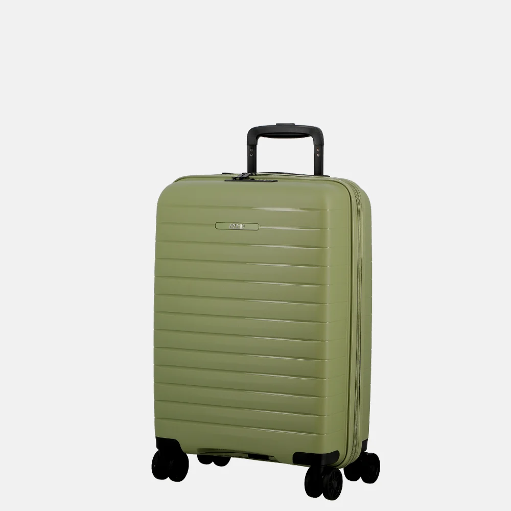 Jump Spinner Expendable Striper handbagage koffer 55 cm light green bij Duifhuizen