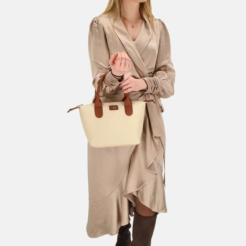 Charm London Buckingham Palace handtas M beige bij Duifhuizen