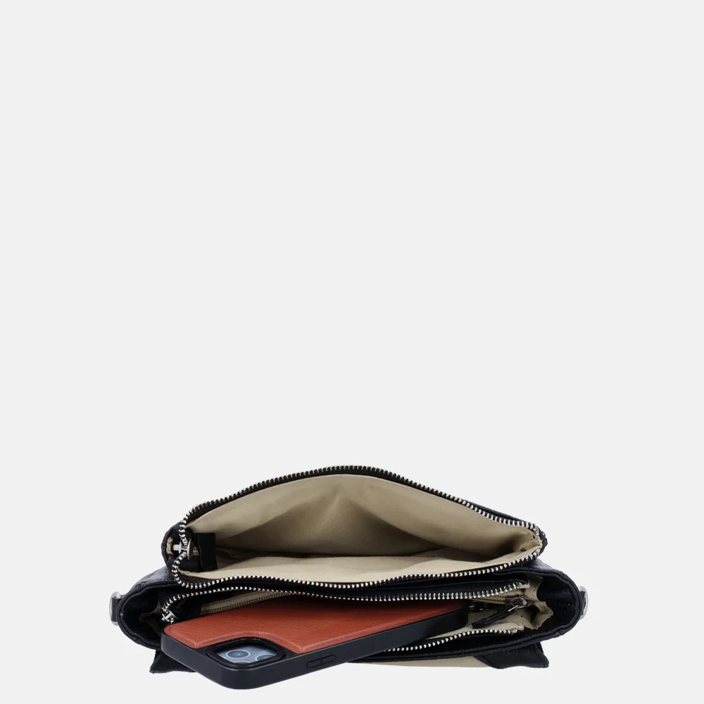 Charm London Washington crossbody tas zwart bij Duifhuizen
